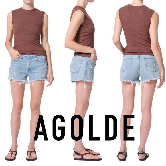 Agolde Pants - Agolde Parker Vintage Cut Off Short
